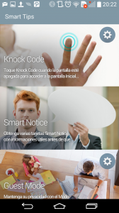 Knock Code Smart Notice y Guest Mode funciones del LGG3.