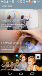 La pantalla de LGG3 es aprovechada por la función Ventana Doble y por su pantalla Quad HD.