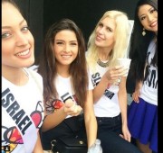 Selfie miss libano y miss Israel